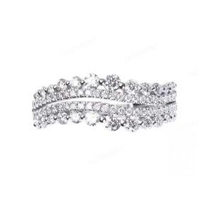 STERLING SILVER DIAMOND RING